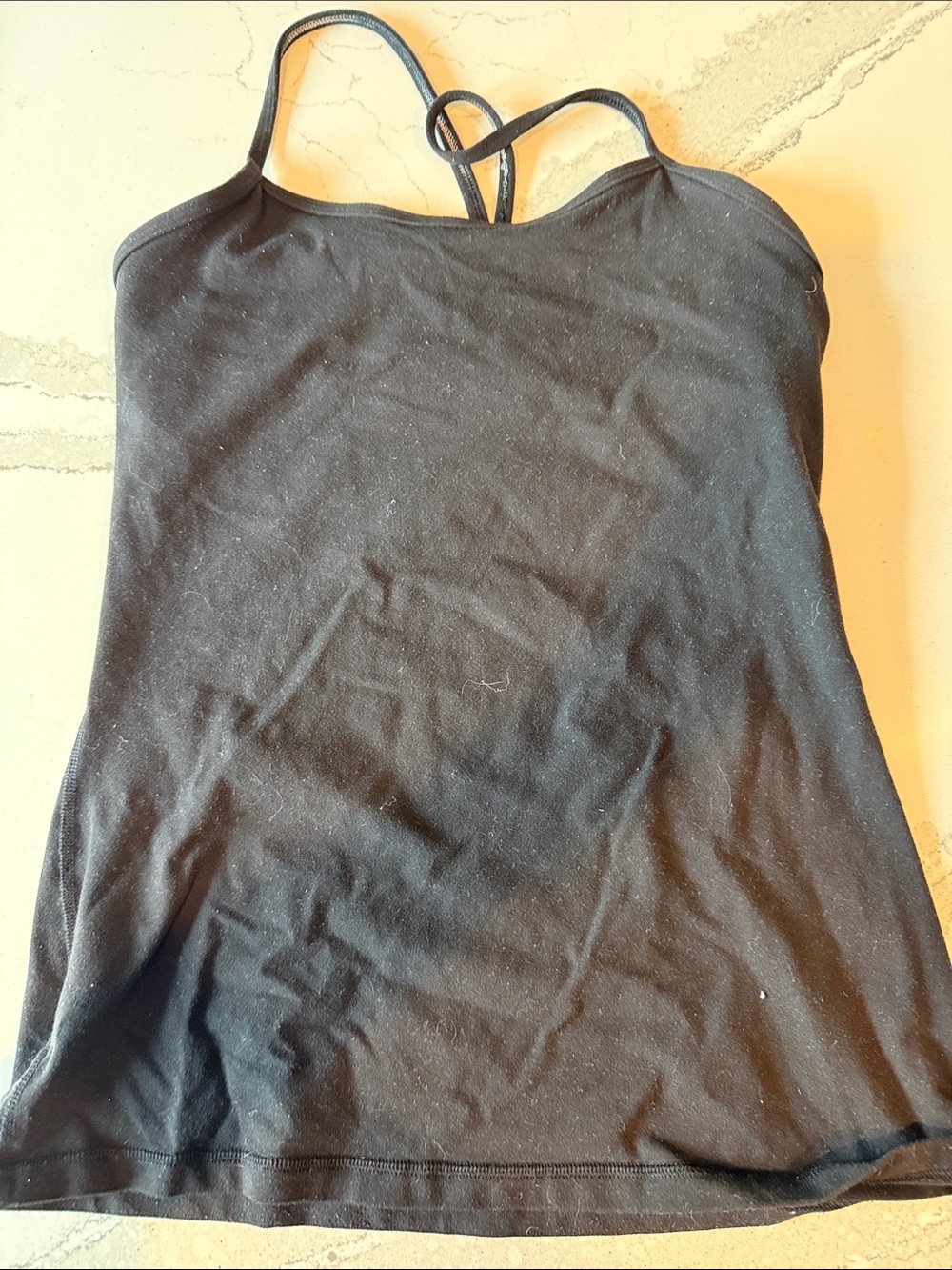 Lululemon Black Strappy Womenβs Tank Top